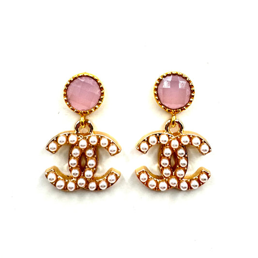 Pink & Pearly Earrings