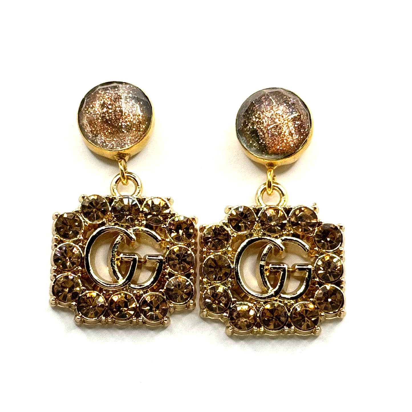 Brown Sparkle Luxe Earrings