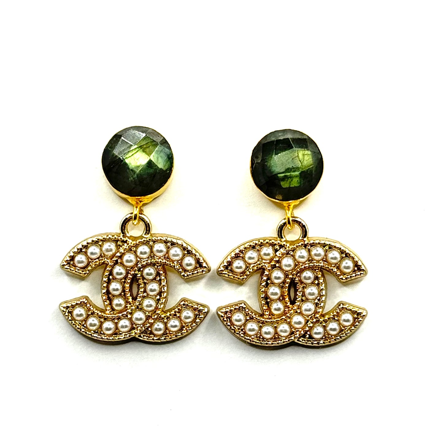 Pearly & Labradorite Luxe Earrings