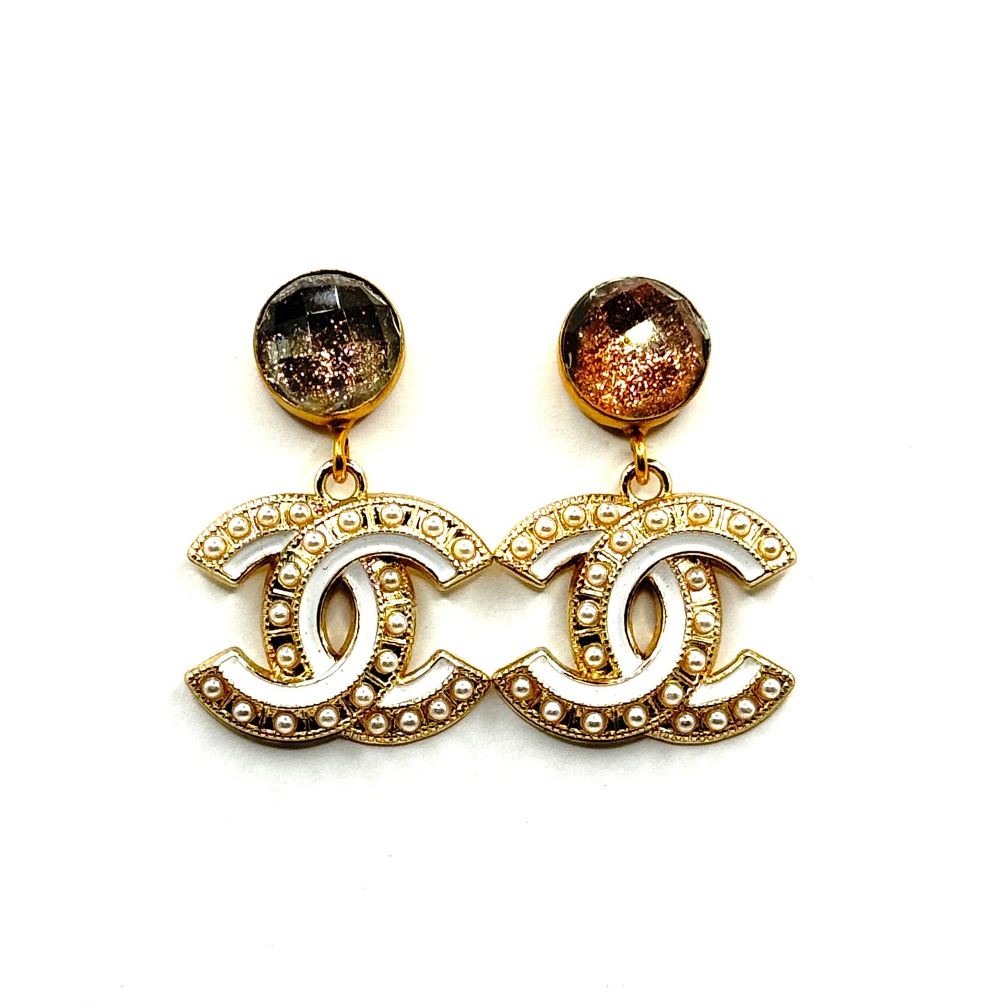 White Luxury Earrings