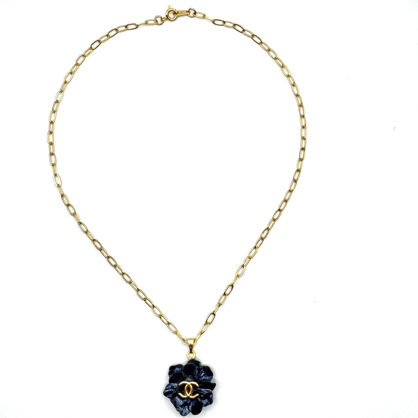 Blue Flower Necklace