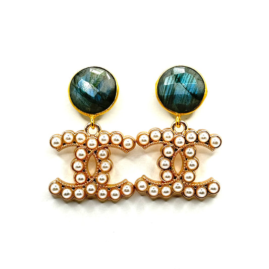 Pearly Iridescent Earrings