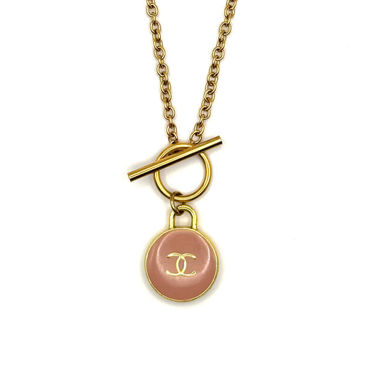 Light Pink Padlock Necklace
