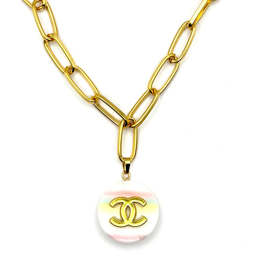 Circle Light Rainbow Necklace