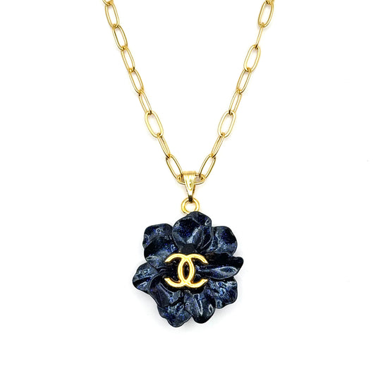 Blue Flower Necklace